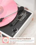 Bluetooth Vintage Suitcase Turntable with Speakers