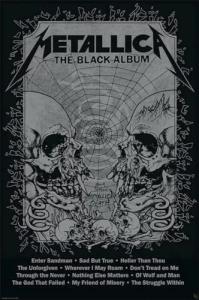 Officially Licensed Metallica Black Album Art Poster