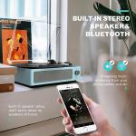 WOCKODER Bluetooth Vinyl Record Player with Speakers