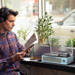 WOCKODER Bluetooth Vinyl Record Player with Speakers