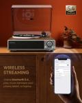 ONE-Q Bluetooth Vinyl Record Player with Speakers