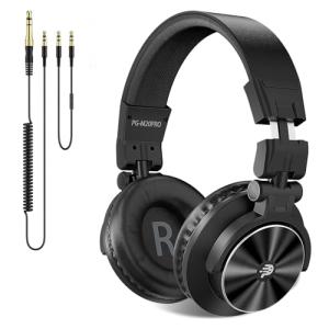 PUPGSIS Studio Monitor Wired Headphones for Professionals