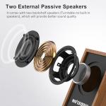 Vintage Belt-Drive Turntable with Speakers and AUX