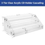 Clear Acrylic CD and Vinyl Record Storage Rack