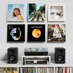 NIUBEE 6-Pack Vinyl Record Wall Holder Shelves