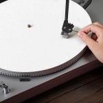 12-Inch White Felt Turntable Slipmat Set