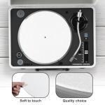 12-Inch White Felt Turntable Slipmat Set