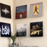 NIUBEE 6-Pack Vinyl Record Wall Holder Shelves