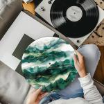 Green Marble Slipmat for 12-Inch Turntables