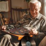 Cute Cat Turntable Mat for Vinyl Records