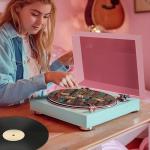 Cute Cat Turntable Mat for Vinyl Records