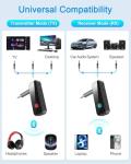 AEEKCARS 2-in-1 Bluetooth 5.4 Adapter for Audio