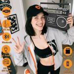 Retro Bluetooth Boombox with USB Recording