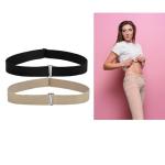 Dielianyi Adjustable Crop Tuck Bands - Black & Khaki