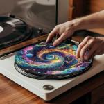 Galaxy Turntable Slipmat - Anti-Slip Felt Mat