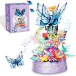 Botanical Music Box Building Block Set with Light