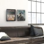 Modern Wall Mount Metal Vinyl Record Storage (Set of 2)