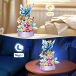 Botanical Music Box Building Block Set with Light