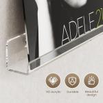 Gotega 8 Pack Acrylic Vinyl Record Wall Shelves