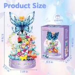 Botanical Music Box Building Block Set with Light