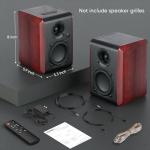 Saiyin Bluetooth Bookshelf Speakers with 3.75" Woofer