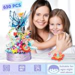 Botanical Music Box Building Block Set with Light