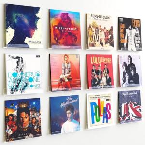 12 Pack Vinyl Record Wall Mount Shelves