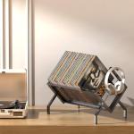 RUILALIFE Metal Vinyl Record Storage Rack