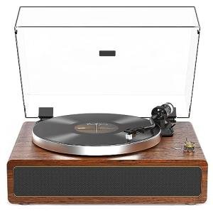 All-in-One Bluetooth Turntable with Speakers