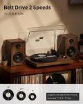 Angels Horn Bluetooth Vinyl Record Player and Speakers
