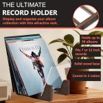 KAIU Vinyl Record Storage Holder for 30 Albums