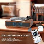 All-in-One Bluetooth Turntable with Speakers