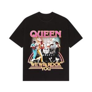 Queen "We Will Rock You" Black T-Shirt XL