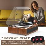 All-in-One Bluetooth Turntable with Speakers