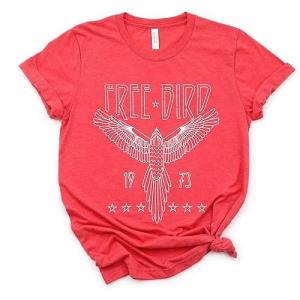Retro Rock Band Eagle Graphic Tee for Women