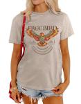 Vintage Free Bird Graphic Tee for Women