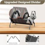 RUILALIFE Metal Vinyl Record Storage Rack