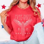Retro Rock Band Eagle Graphic Tee for Women