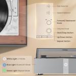 1 by ONE Automatic Vinyl Record Player with Remote