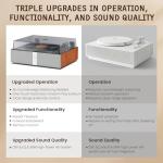 1 by ONE Automatic Vinyl Record Player with Remote