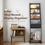 Keebofly Vinyl Record Storage for 100 Albums
