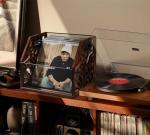Wooden Vinyl Record Storage Holder for 70+ Albums