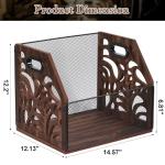 Wooden Vinyl Record Storage Holder for 70+ Albums