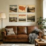 Kalami 6 Pack Wall Mount Vinyl Record Holders