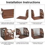 Wooden Vinyl Record Storage Holder for 70+ Albums