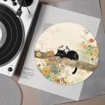 Qehuruxo Cat Slipmats for Vinyl Turntables