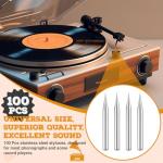 Kingdder 100 Pack Steel Phonograph Replacement Needles