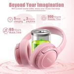 BERIBES Bluetooth Over-Ear Headphones with Deep Bass