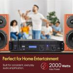 Pyle 2000W Bluetooth Rack Mount Power Amplifier