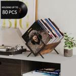 YINMIT Vinyl Record Storage Rack for 80-100 LPs